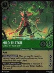Disney Lorcana: Wilds Unknown SUPER RARE FOIL Milo Thatch - Getting His Hands Dirty #82/204
