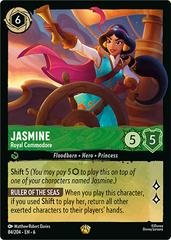Disney Lorcana: Azurite Sea LEGENDARY FOIL Jasmine - Royal Commodore #84/204