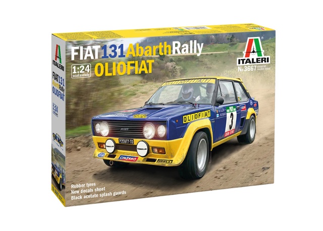 Fiat 131 Abarth Rally Olio Fiat - 1/24 Italeri Kitset No. 3667