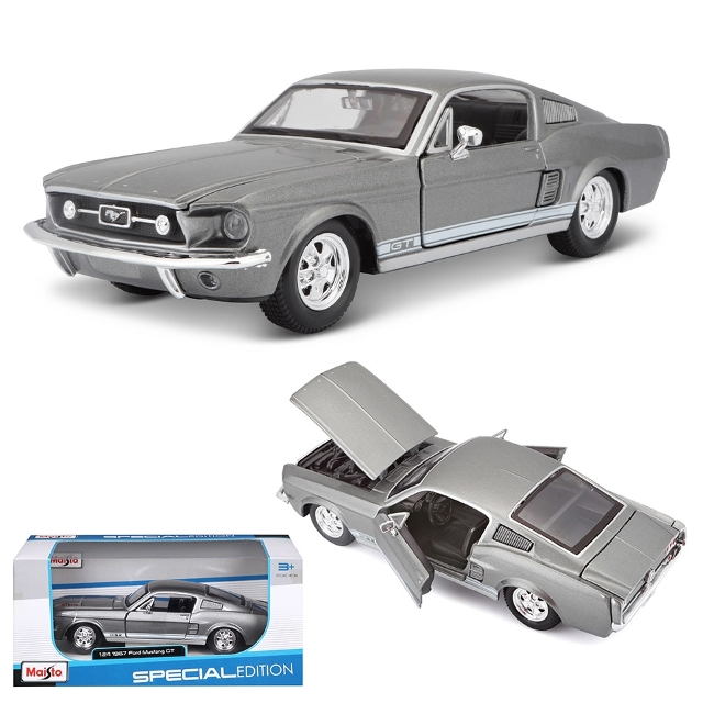 1967 Ford Mustang GT Silver Grey - Maisto Special Edition 1/24