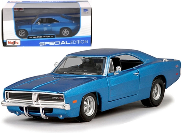 1969 Dodge Charger R/T Metallic Blue - Maisto Special Edition 1/25