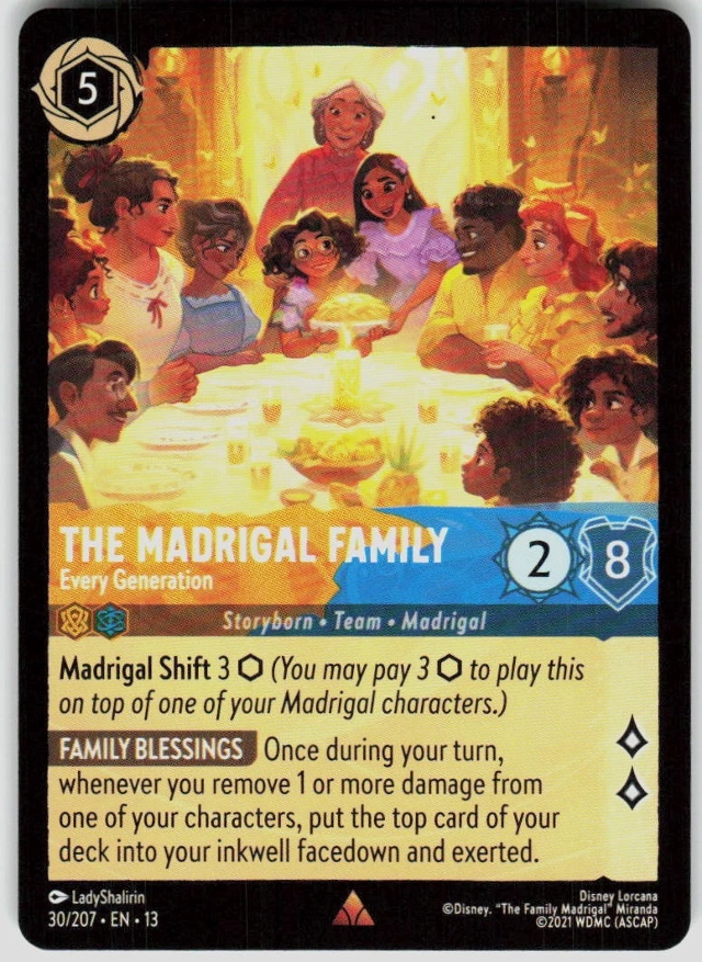 Disney Lorcana: Attack Of The Vine RARE The Madrigal Family - Every Generation #30/207