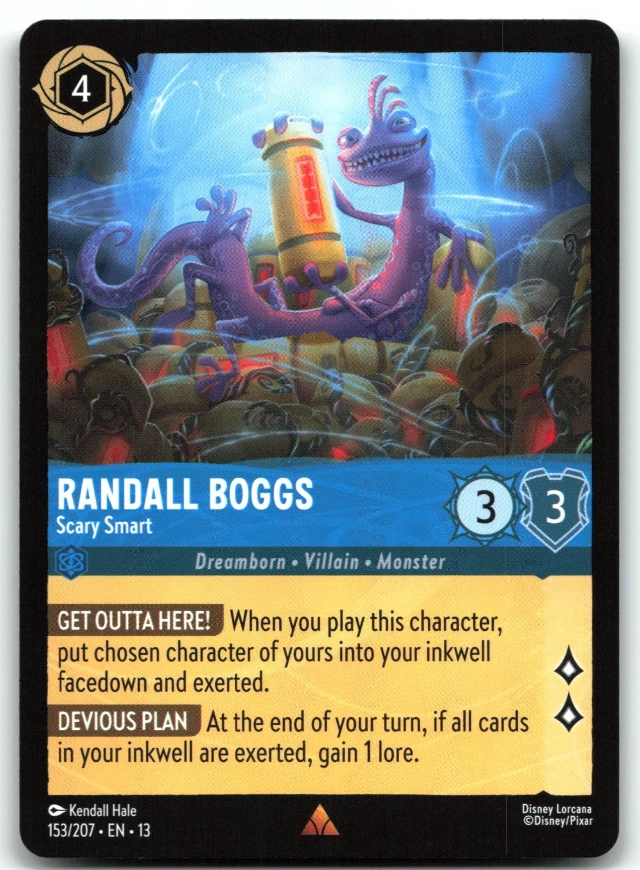 Disney Lorcana: Attack Of The Vine RARE Randall Boggs - Scary Smart #153/207