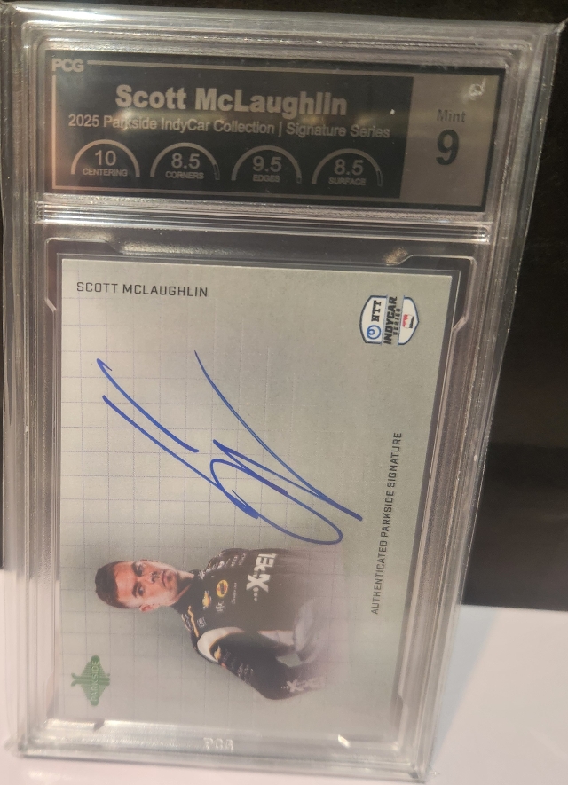Scott McLaughlin #SSSM 2025 Parkside IndyCar Signature Series PCG 9