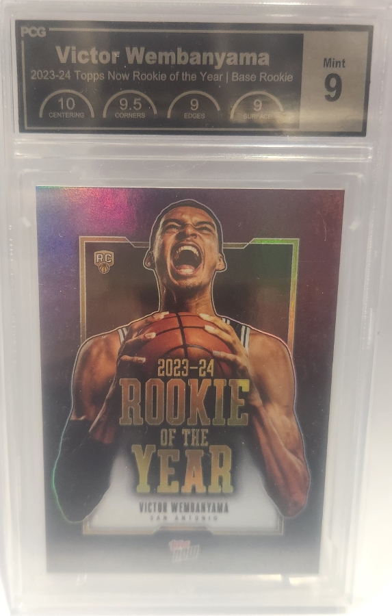Victor Wembanyama Rookie Of The Year #VW-6 2023 Topps Now PCG 9