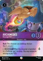 Disney Lorcana: Hyperia City EPIC HOLO Archimedes - Messenger Owl #210/204