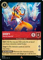 Disney Lorcana: Hyperia City RARE Goofy - Dancing Superstar #105/204