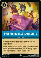 Disney Lorcana: Hyperia City COMMON FOIL Everything Else Is Obsolete #163/204