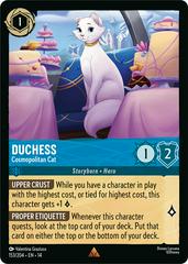 Disney Lorcana: Hyperia City RARE Duchess - Cosmopolitan Cat #153/204