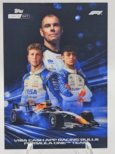 2026 Topps Formula 1 F1 Lights Out Visa Cash App Racing Bulls POWERTRAIN Team