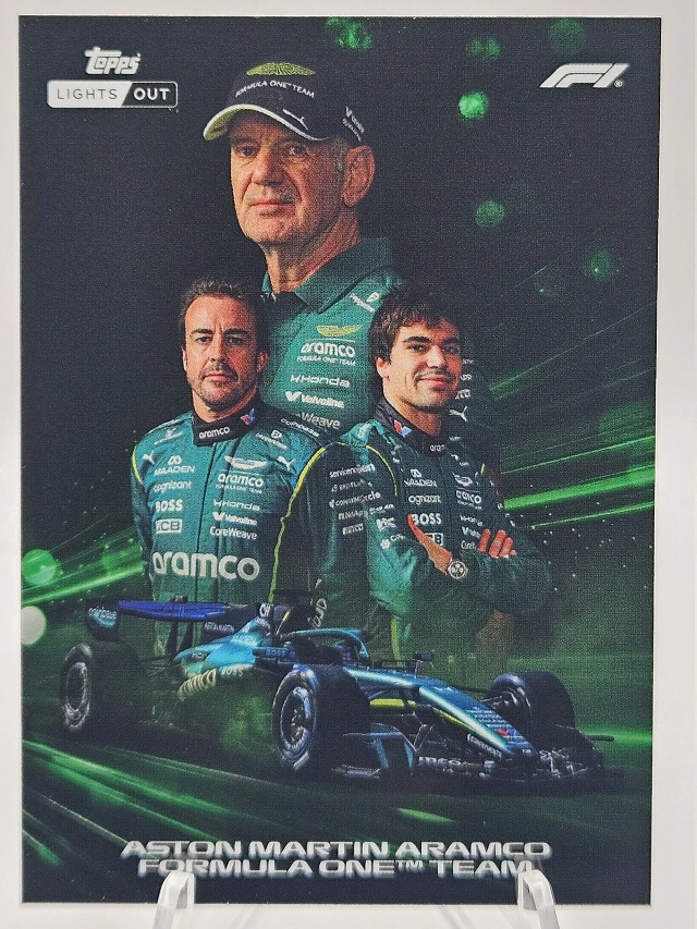 2026 Topps Formula 1 F1 Lights Out Aston Martin Aramco POWERTRAIN Team Card