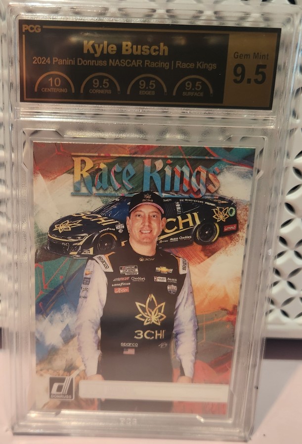 Kyle Busch #198 2024 Donruss NASCAR Race Kings PCG 9.5