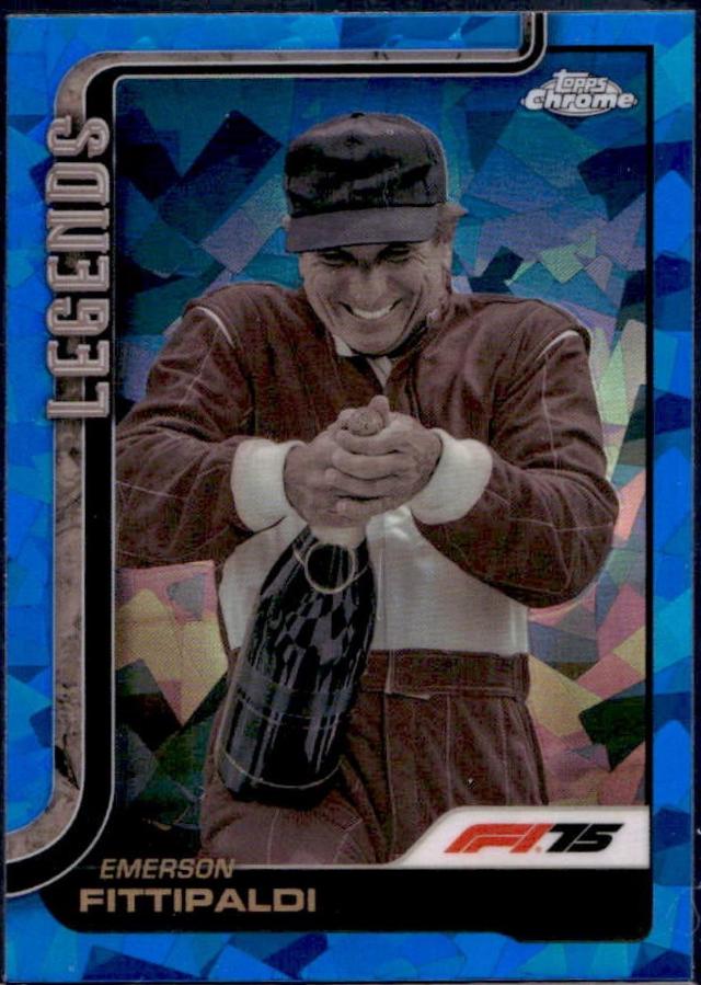 Emerson Fittipaldi #152 2025 Topps Chrome Sapphire Formula 1