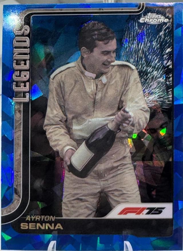Ayrton Senna #162 2025 Topps Chrome Sapphire Formula 1