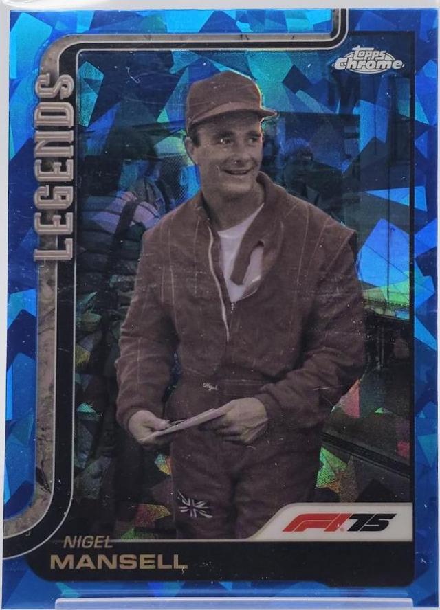 Nigel Mansell #160 2025 Topps Chrome Sapphire Formula 1