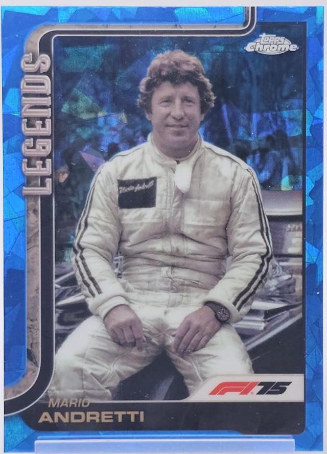 Mario Andretti #161 2025 Topps Chrome Sapphire Formula 1