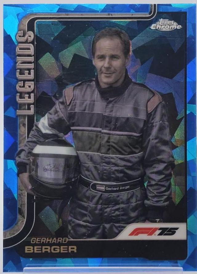 Gerhard Berger #153 2025 Topps Chrome Sapphire Formula 1