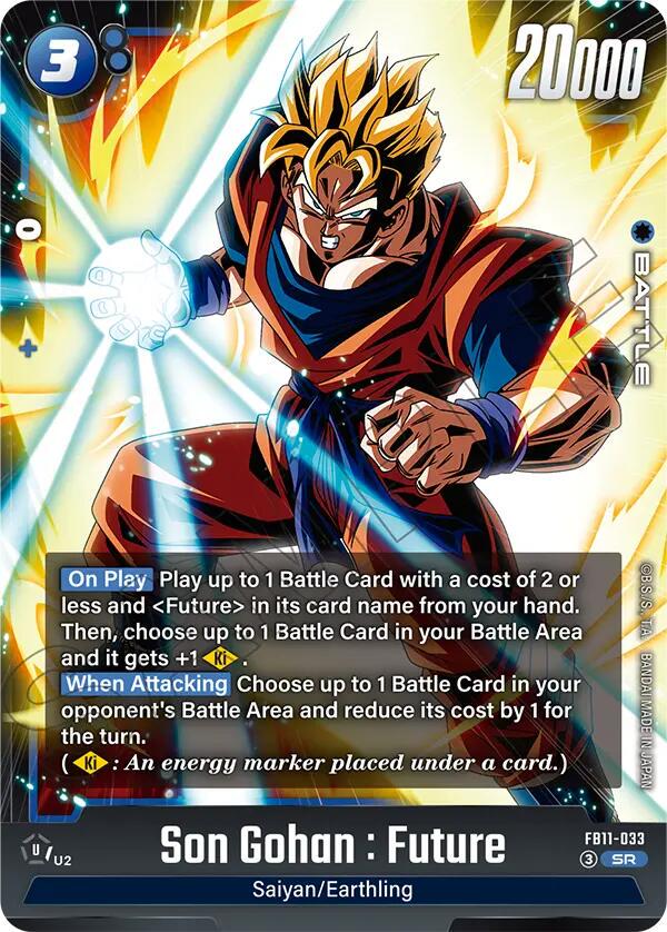 Son Gohan : Future FB11-033 Dragon Ball Fusion World Brightness of Hope