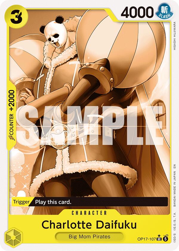 Charlotte Daifuku [Pandaman Art] OP17-107 One Piece World's Strongest Warriors
