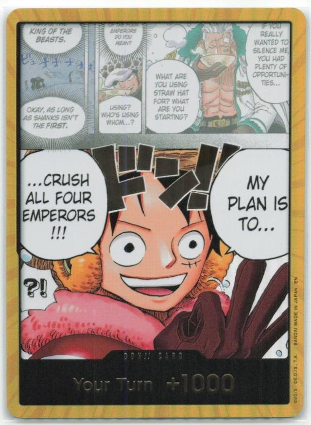 DON!! Card [Luffy Gold] One Piece World's Strongest Warriors