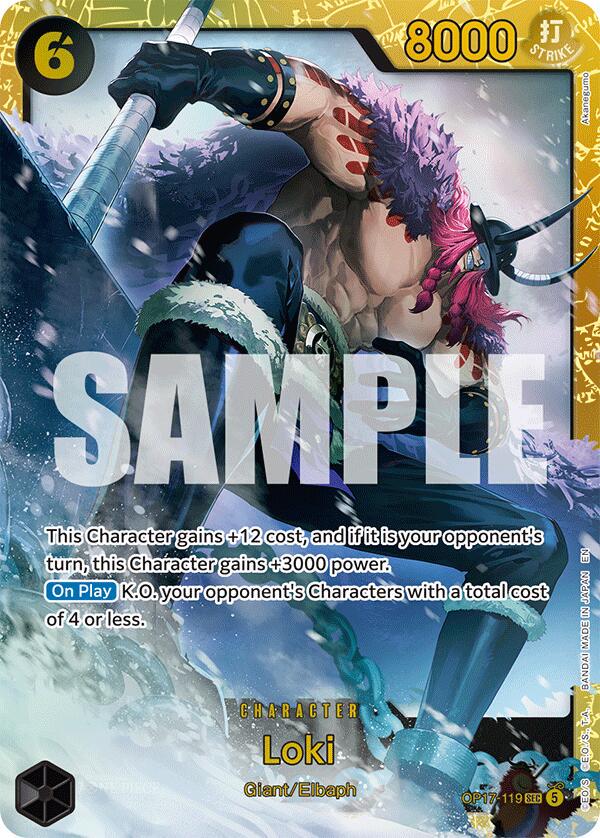 Loki OP17-119 One Piece World's Strongest Warriors