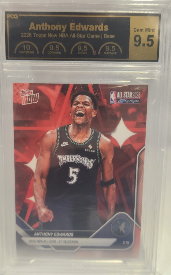 2026 Topps NOW All-Star Anthony Edwards #AS3 PCG 9.5