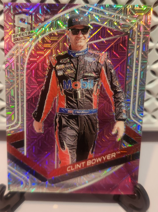 Clint Bowyer [Meta Pink] #54 2021 Panini Chronicles NASCAR Spectra 10/25
