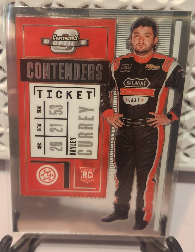 Bayley Currey #10 2021 Panini Chronicles NASCAR Contenders Optic