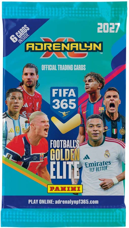 Panini FIFA 365 Adrenalyn XL 2027 Soccer 1 Booster Pack Cards