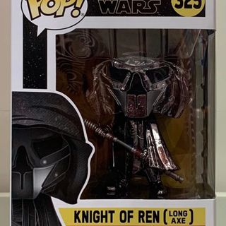 Funko Pop Vinyl #325 Star Wars - Knight of Ren (long axe) hematite chrome
