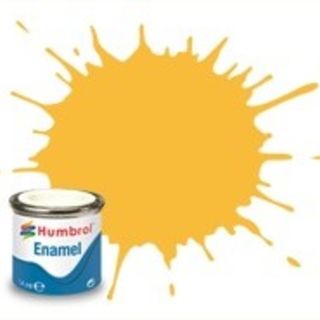 Humbrol #24 Trainer Yellow Matt - 14ml Enamel Paint