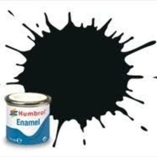 Humbrol #91 Black Green Matt - 14ml Enamel Paint