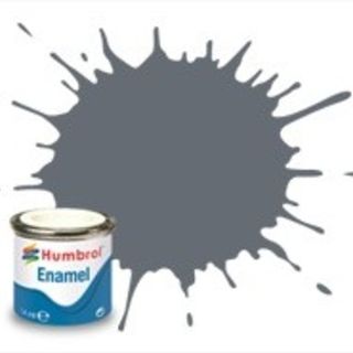 Humbrol #123 Extra Dark Sea Grey Satin - 14ml Enamel Paint