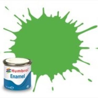Humbrol #208 Fluorescent Signal Green Gloss - 14ml Enamel Paint