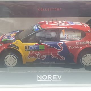 Citroen C3 WRC 2019 Mexico Rally Winner Sebastien Ogier & Julian Ingrassia Norev 1/18