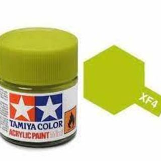 Tamiya Colour Acrylic Paint Mini 10ml - XF4 Yellow Green