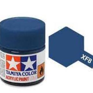 Tamiya Colour Acrylic Paint Mini 10ml - XF8 Flat Blue