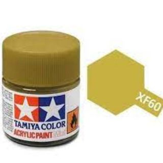 Tamiya Colour Acrylic Paint Mini 10ml - XF60 Dark Yellow