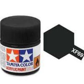 Tamiya Colour Acrylic Paint Mini 10ml - XF69 NATO Black