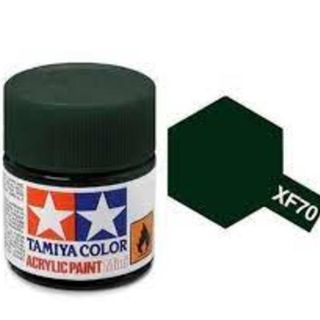 Tamiya Colour Acrylic Paint Mini 10ml - XF70 Dark Green 2 (IJN)