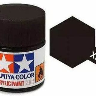Tamiya Colour Acrylic Paint Mini 10ml - XF85 Rubber Black