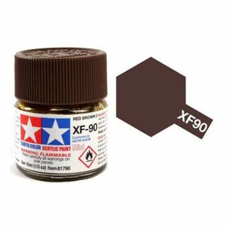 Tamiya Colour Acrylic Paint Mini 10ml - XF90 Red Brown 2