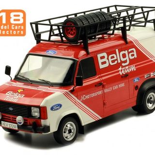 Ford Transit Mk2 1979 Rally Service Van Belga Racing IXO 1/18