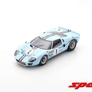 Ford GT40 MK2B 1967 Rheims 12Hour Winner Guy Ligier & Jo Schlesser 1/18 Spark