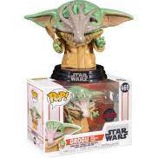 Funko Pop Vinyl: Star Wars #469 Mandalorian - Grogu with Chowder Squid