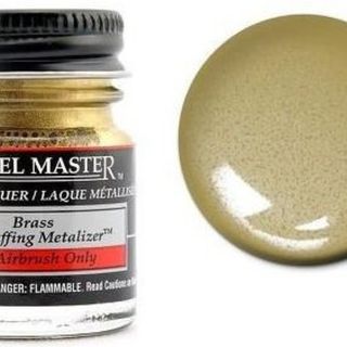 Testors Model Master Lacquer Metalizer: Non Buffing 1417 Brass