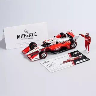 1/18 Team Penske DEX Imaging Dallara Chevrolet IndyCar  2022 Scott McLaughlin First IndyCar Win/Pole With Figurine Authentic