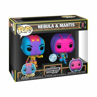 Funko Pop Vinyl Guardians of the Galaxy Vol. 3 - Nebula & Mantis US Exclusive Blacklight Pop 2-Pack