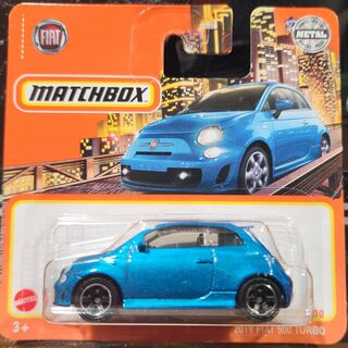 Matchbox Shortcard 2019 Fiat 500 Turbo