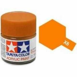 Tamiya Colour Acrylic Paint - X6 Orange 23ml Big
